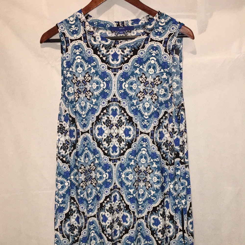 Apt. 9 Below The Knee Paisley Print Sleeveless Dress | Size M